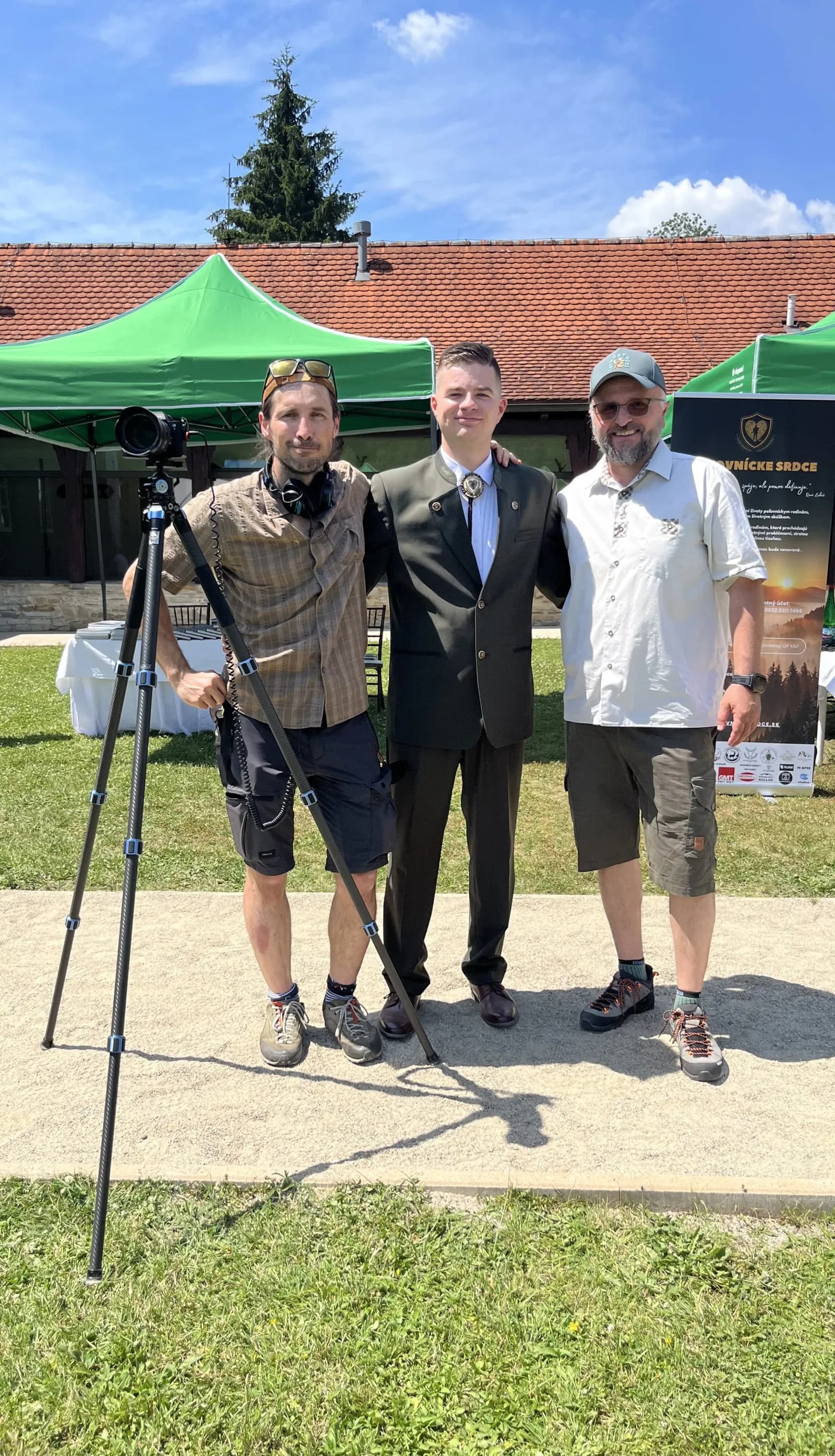 Druhé natáčanie reportáže pre televíziu Halali